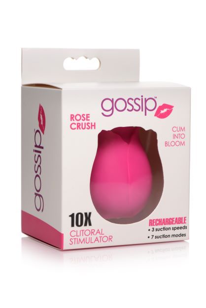 GOSSIP ROSE 10X SILICONE CLIT SUCTION STIMULATOR MAGENTA