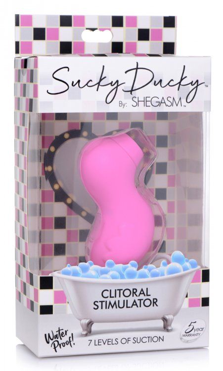 INMI SHEGASM SUCKY DUCK CLITORAL STIMULATOR PINK