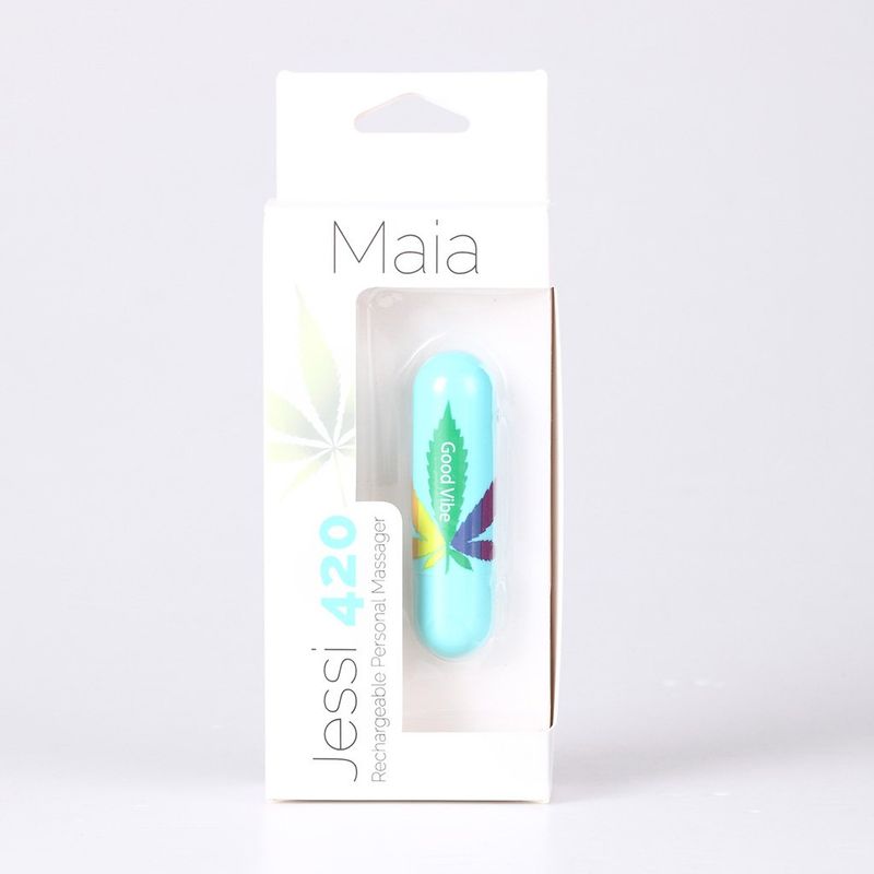 JESSI 420 10 FUNCTION MINI RECHARGEABLE BULLET TEAL