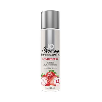 JO AROMATIX STRAWBERRY MASSAGE OIL 4OZ