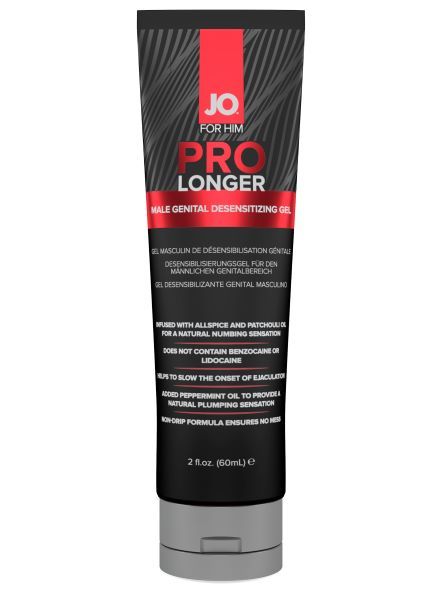 JO PROLONGER GEL DESENSITIZER BENZOCAINE FREE 2OZ