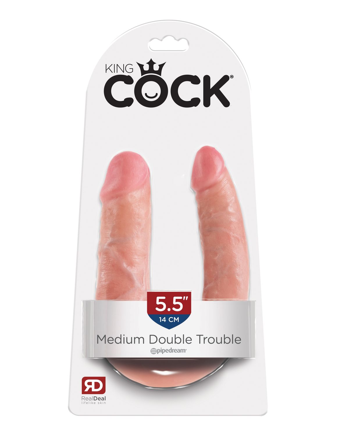 KING COCK DOUBLE TROUBLE SMALL FLESH