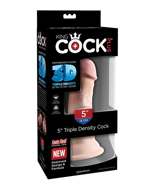 KING COCK PLUS 5 IN TRIPLE DENSITY COCK LIGHT