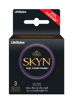 LIFESTYLES SKYN ELITE CONDOMS 3/PK