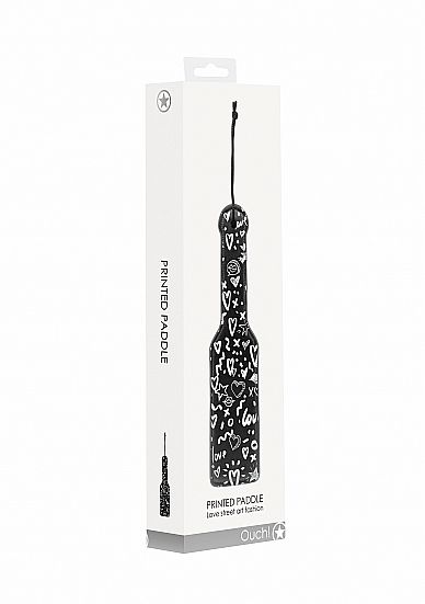 LOVE STREET ART FASHION PRINTED PADDLE BLACK