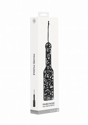 LOVE STREET ART FASHION PRINTED PADDLE BLACK