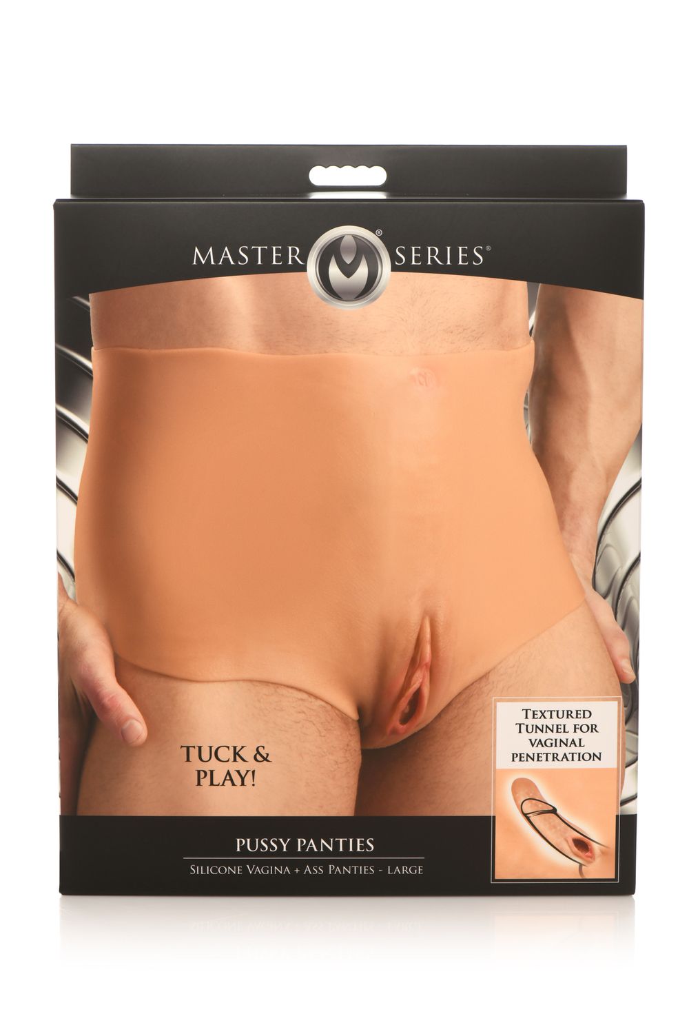MASTER SERIES PUSSY PANTIES SILICONE VAGINA/ASS LARGE