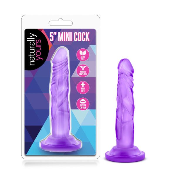 NATURALLY YOURS 5&quot; MINI COCK PURPLE