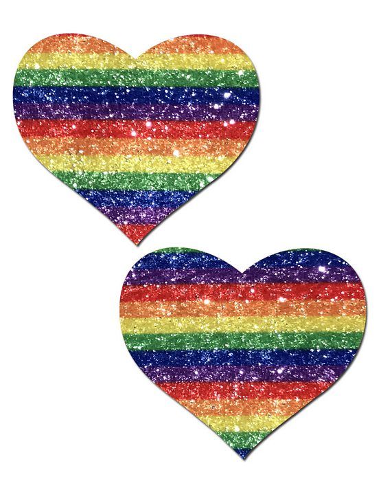 PASTEASE GLITTER RAINBOW HEART