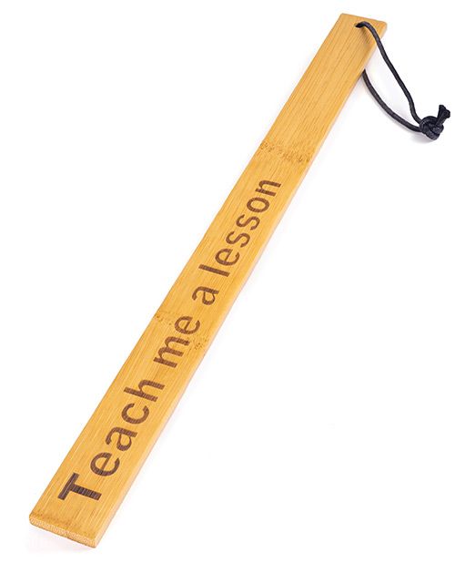 BAMBOO PADDLE &quot;TEACH ME A LESSON&quot;