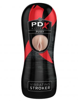 PDX ELITE VIBRATING PUSSY STROKER