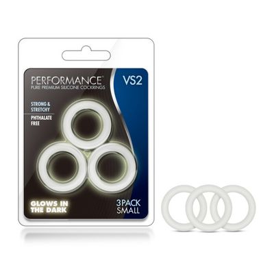 PERFORMANCE VS2 PURE PREMIUM SILICONE COCKRINGS SMLL WHITE