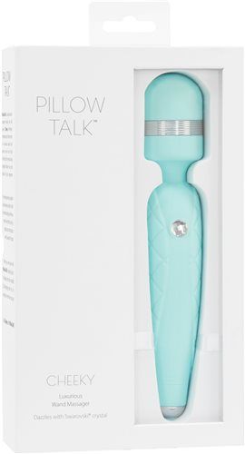 PILLOW TALK CHEEKY WAND VIBE W/ SWAROVKI CRYSTAL TEAL