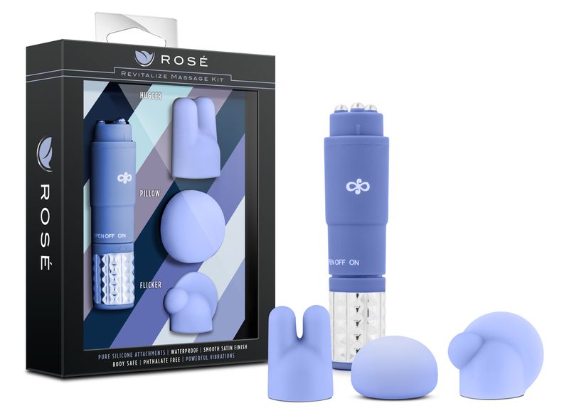 ROSE REVITALIZE MASSAGE KIT PERIWINKLE