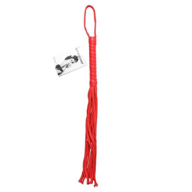 SEX &amp; MISCHIEF RED ROPE FLOGGER