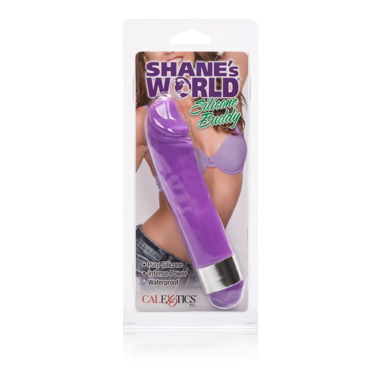 SHANES WORLD SILICONE BUDDY PURPLE VIBRATOR