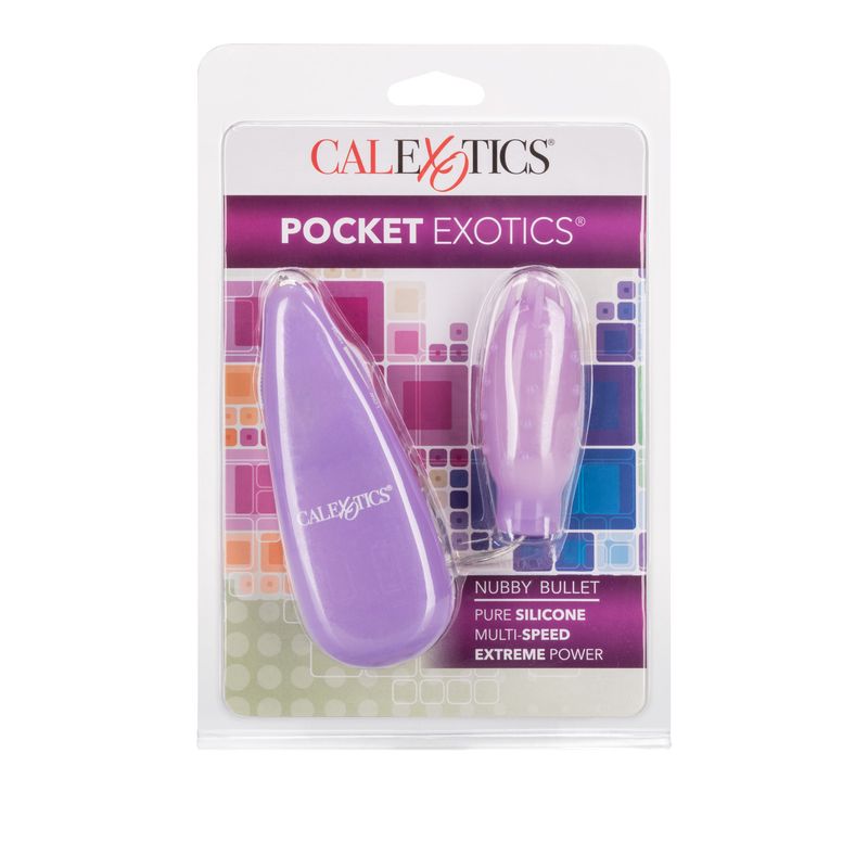 SILICONE SLIMS NUBBY BULLET PURPLE
