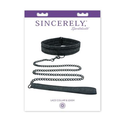 SINCERELY LACE COLLAR AND LEASH