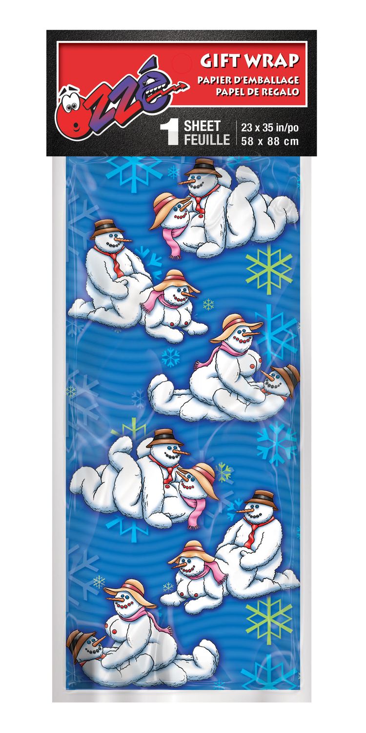 SNOWMAN HOLIDAY GIFT WRAP