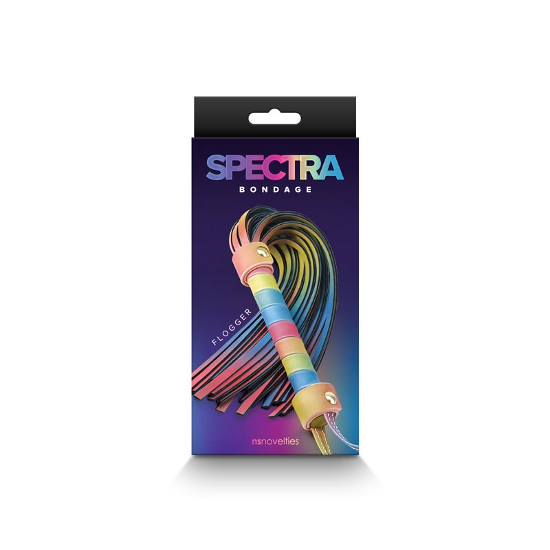 SPECTRA BONDAGE FLOGGER RAINBOW