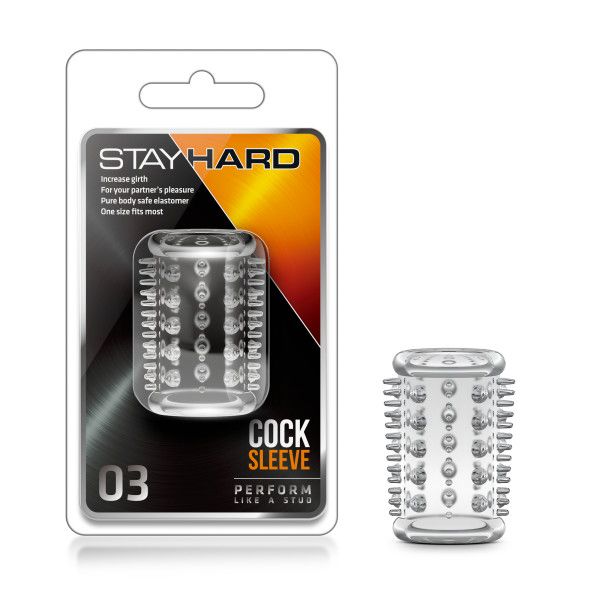 STAY HARD COCK SLEEVE 03 CLEAR