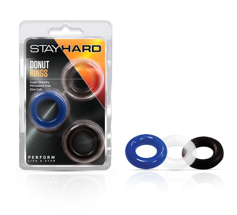 STAY HARD DONUT RINGS 3PK