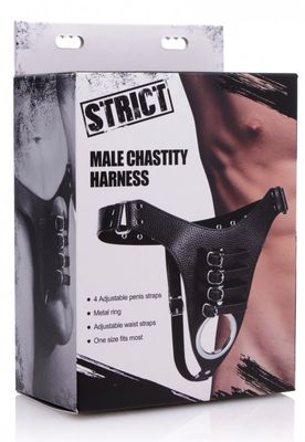STRICT MALE CHASTITY HARNESS