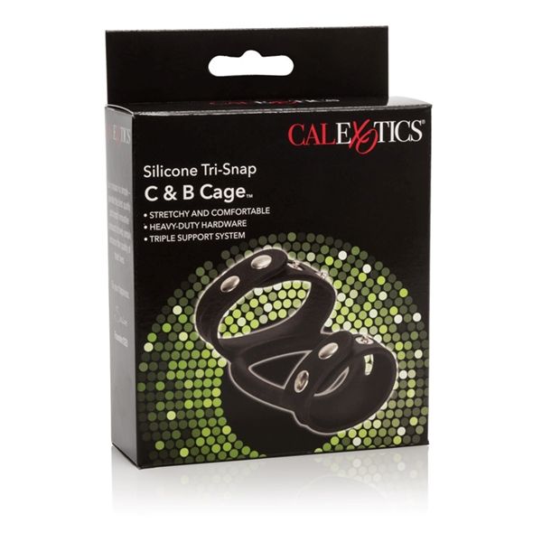 TRI SNAP COCK &amp; BALL CAGE SILICONE