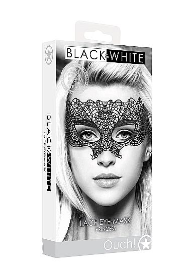 B&amp;W LACE EYE MASK PRINCESS