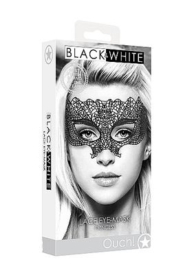 B&amp;W LACE EYE MASK PRINCESS