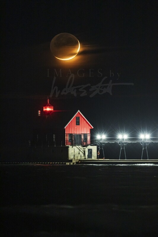 April Moonset