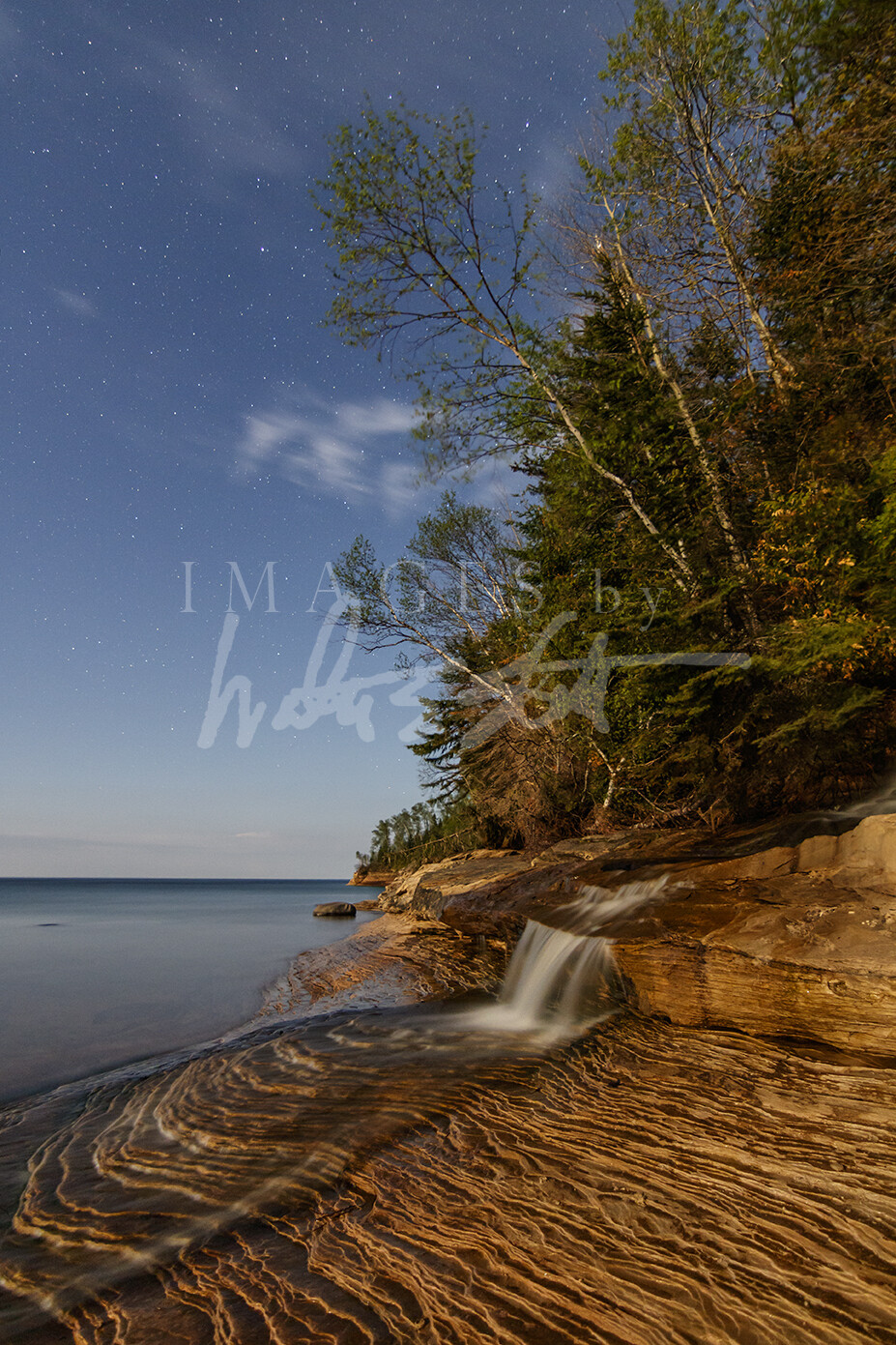 Moonlit Elliot Falls