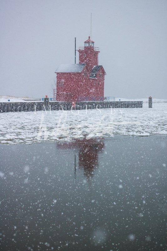 Big Red Snow Globe