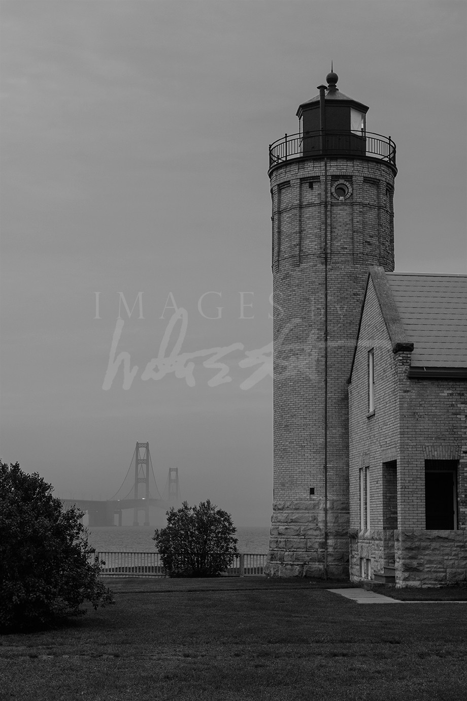 Mackinac Light and Bridge