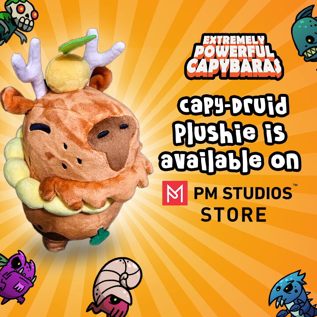 Extremely Powerful Capybaras Plushie - Capy-druid