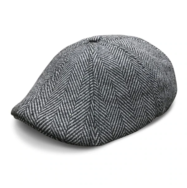 Boston Scally Peaky Cap Charcoal and Slate