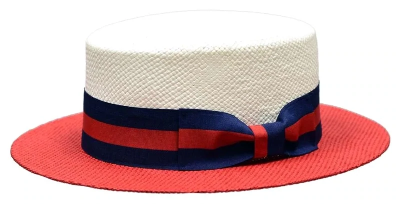 Bruno Capelo Two Toned Straw Boater