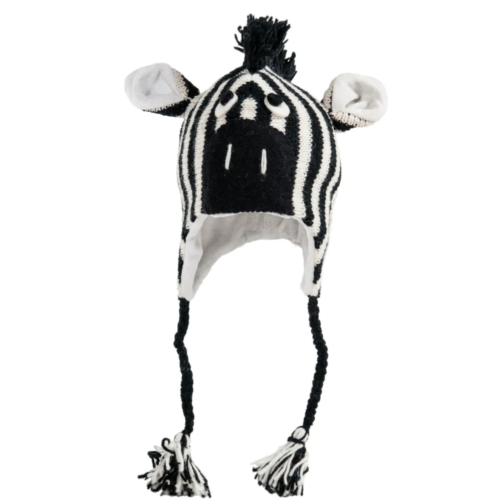 Nirvanna Designs Knit Zebra Hat