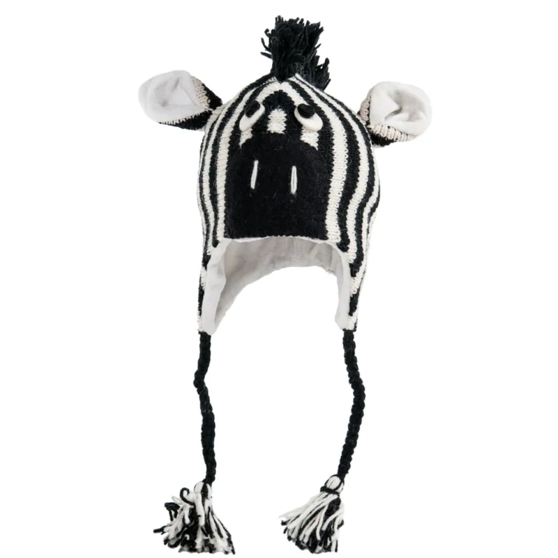 Nirvanna Designs Knit Zebra Hat
