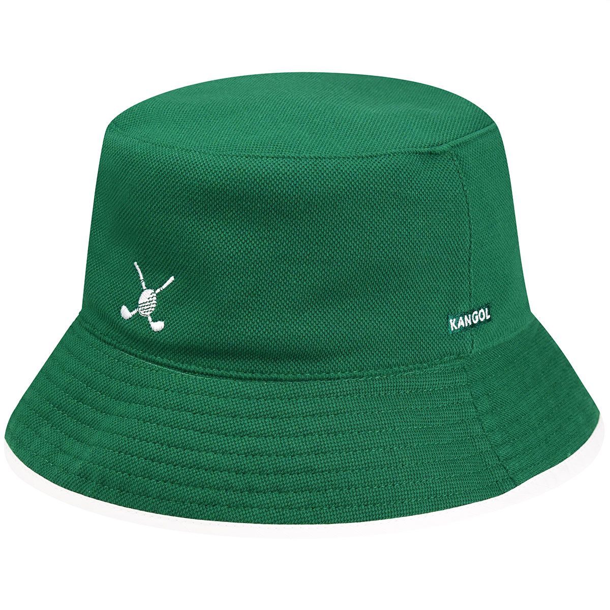 Kangol Reversable Golf Bucket Hat Green/White