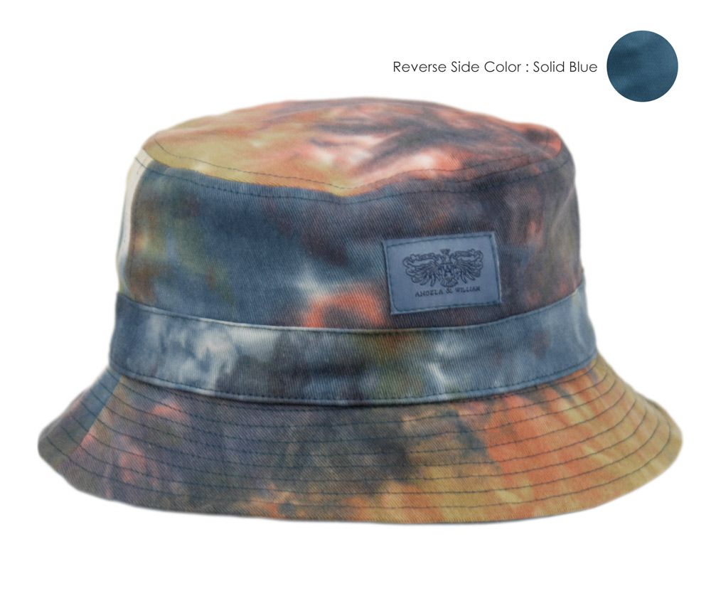 Angela &amp; William Tie Dye Reversable Bucket Hat