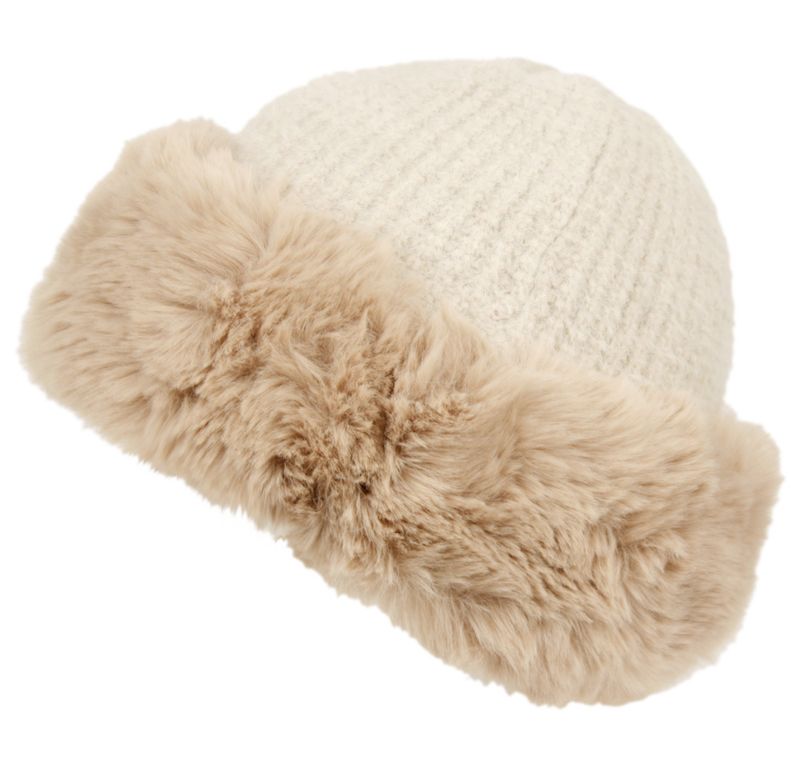 Angela &amp; William Faux Fur Knit Hat