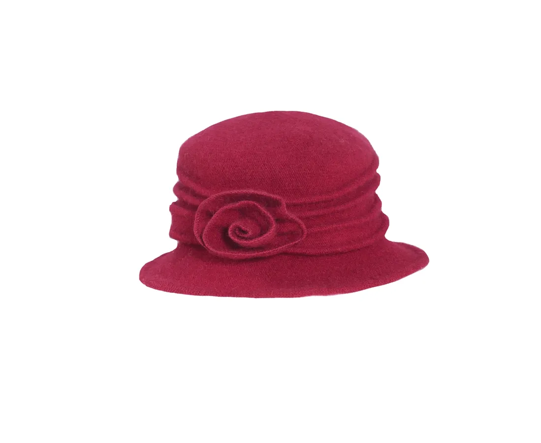 Toucan Wool Rose Cloche