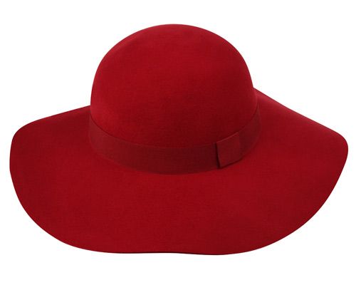 Angela &amp; William Wool Floppy Burgandy Hat