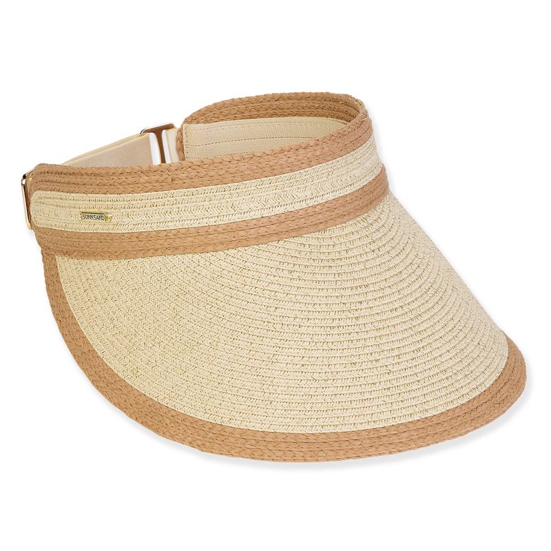 Sun N Sand Paper Braid Lurex Visor