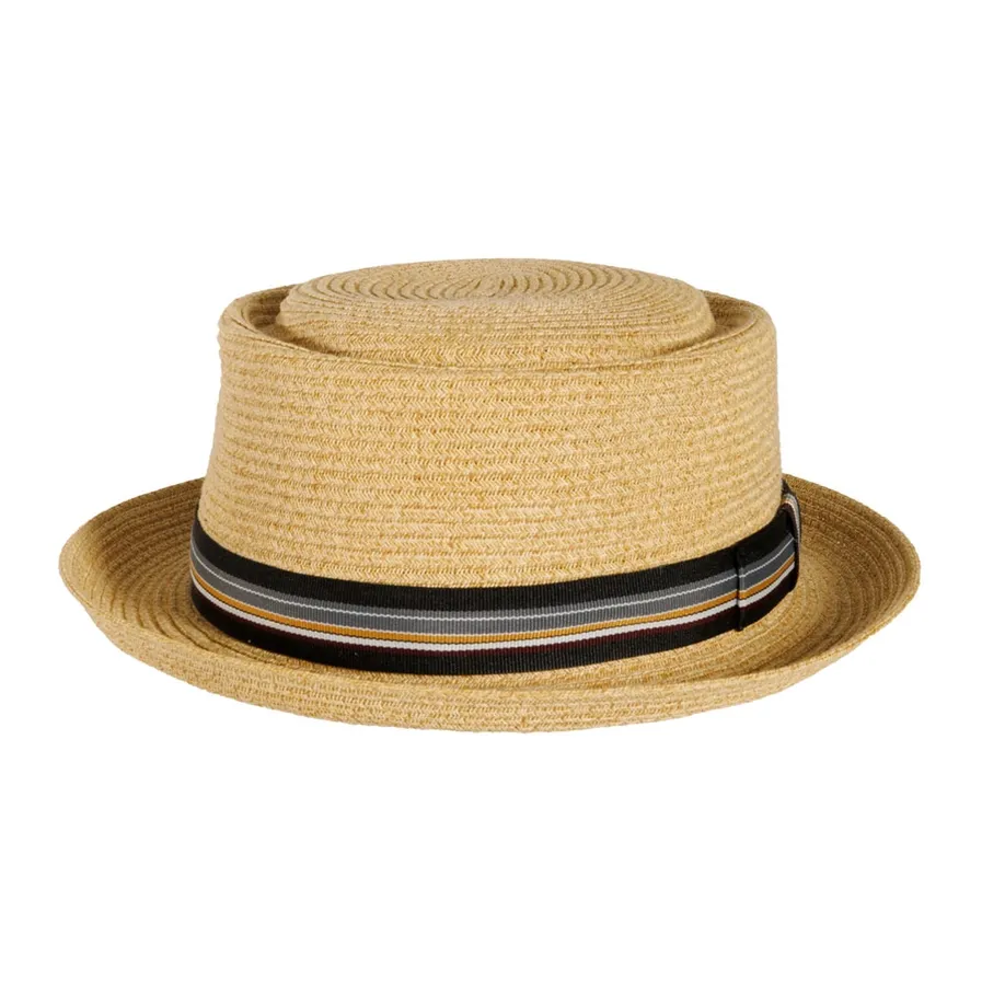 American Hat Makers Detroit Straw Pork Pie