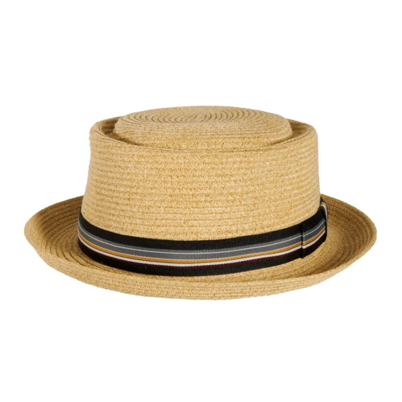 American Hat Makers Detroit Straw Pork Pie