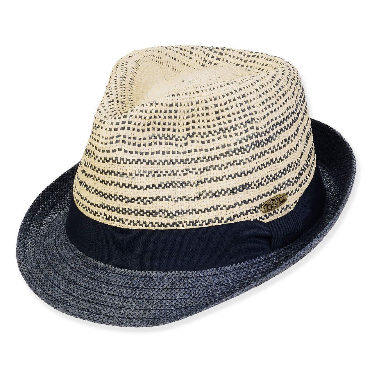 Tidal Tom Navy Toyo Fedora