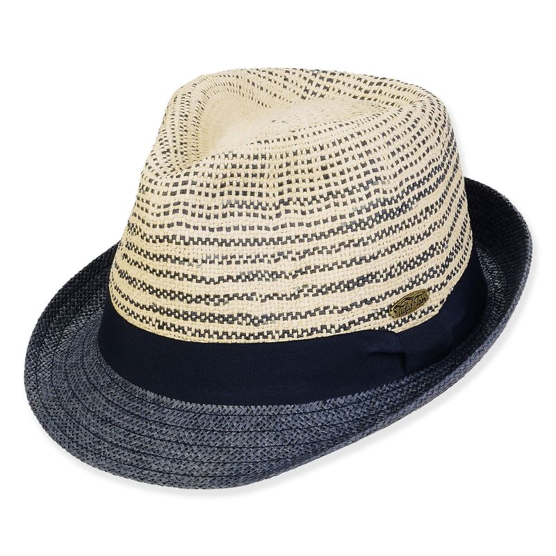 Tidal Tom Navy Toyo Fedora