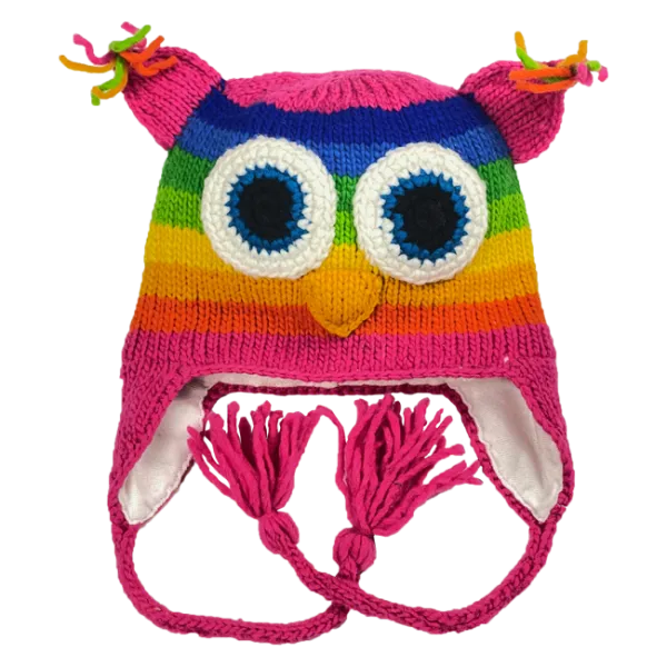 Arts of Ecuador Pink Owl